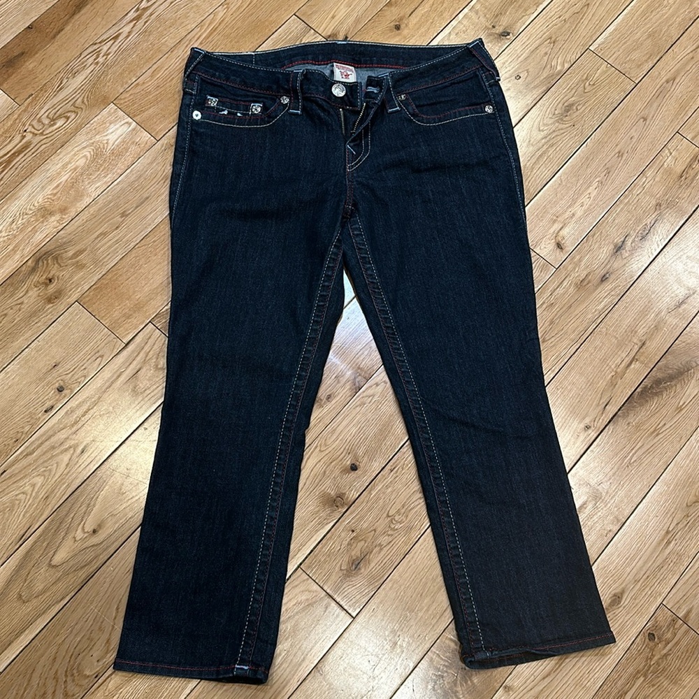 True Religion cropped jean